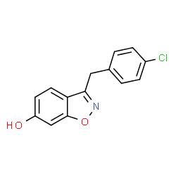 3-(4-chlorobenzyl)benzo[d]isoxazol-6-ol structure