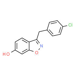 3-(4-chlorobenzyl)benzo[d]isoxazol-6-ol Structure