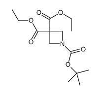 1,3,3-二乙基氮杂环丁烷-1,3,3-三羧酸1-叔丁基酯结构式