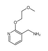 [2-(2-methoxyethoxy)pyridin-3-yl]methanamine structure