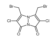 4,6-dibromomethyl-3,7-dimethyl-1,5-diazabicyclo[3.3.0]octa-3,6-diene-2,8-dione结构式