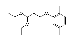 3-(2,5-dimethylphenoxy)propanal diethylacetal结构式