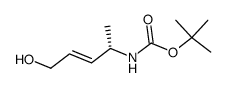 (2E,4S)-4-(tert-butoxycarbonylamino)-2-penten-1-ol结构式