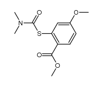 methyl 2-{[(dimethylamino)carbonyl]thio}-4-methoxybenzoate Structure
