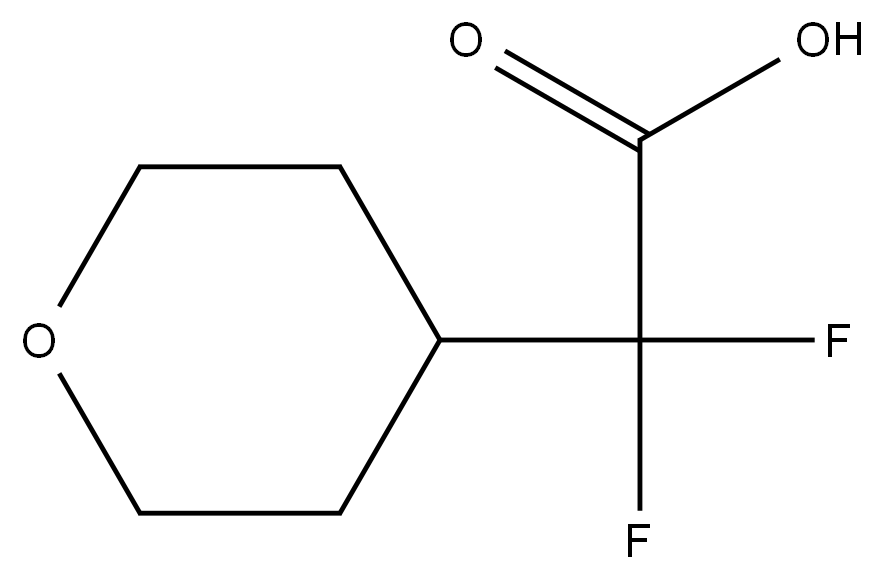 2,2-difluoro-2-(oxan-4-yl)acetic acid Structure