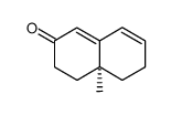(+)-(4aS)-4a-methyl-4,4a,5,6-tetrahydronaphthalene-2(3H)-one结构式