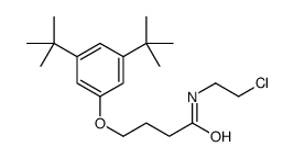 N-(2-chloroethyl)-4-(3,5-ditert-butylphenoxy)butanamide Structure