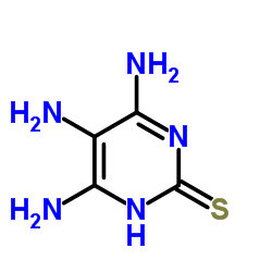 2-巯基-4,5,6-三氨基嘧啶结构式