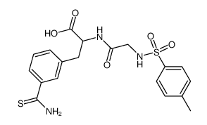 3-(3-Thiocarbamoyl-phenyl)-2-[2-(toluene-4-sulfonylamino)-acetylamino]-propionic acid结构式