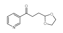 2-[3-Oxo-3-(3-pyridyl)propyl]-1,3-dioxolane结构式