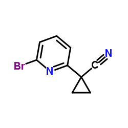 1-(6-bromopyridin-2-yl)cyclopropanecarbonitrile Structure