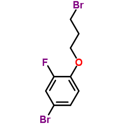 4-Bromo-1-(3-bromopropoxy)-2-fluorobenzene Structure