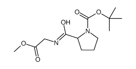 1-Boc-2-(2-Methoxy-2-oxoethylcarbamoyl)pyrrolidine Structure