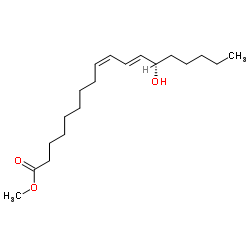 Methyl (9Z,11E)-13-hydroxyoctadeca-9,11-dienoate结构式