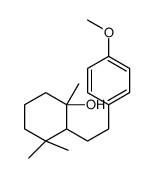 2-[2-(4-methoxyphenyl)ethyl]-1,3,3-trimethylcyclohexan-1-ol结构式