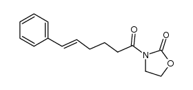 (E)-3-(6-Phenylhex-5-enoyl)oxazolidin-2-one Structure