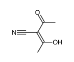 2-Butenenitrile, 2-acetyl-3-hydroxy-, (2Z)- (9CI)结构式