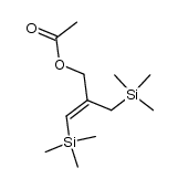 1-acetoxy-2-[(trimethylsilyl)methyl]-3-(trimethylsilyl)prop-2-ene结构式