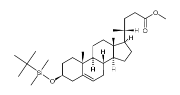 (3β)-3-(tert-Butyldimethylsilyl)oxy-chol-5-en-24-oic Acid Methyl Ester structure