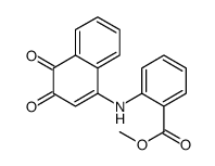 methyl 2-((3,4-dihydro-3,4-dioxo-1-naphthalenyl)amino)benzoate结构式