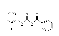 1-benzoyl-3-(2,5-dibromo-phenyl)-thiourea Structure