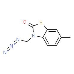 2(3H)-Benzothiazolone,3-(azidomethyl)-6-methyl-结构式