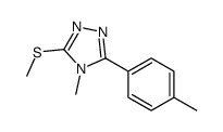 4-methyl-3-(4-methylphenyl)-5-methylsulfanyl-1,2,4-triazole Structure