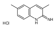 3,6-dimethylquinolin-2-amine,hydrochloride Structure