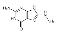 1H-Purine-6,8-dione,2-amino-7,9-dihydro-,8-hydrazone(9CI) structure