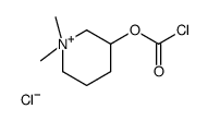 (1,1-dimethylpiperidin-1-ium-3-yl) carbonochloridate,chloride结构式