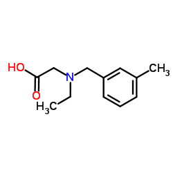 N-Ethyl-N-(3-methylbenzyl)glycine Structure