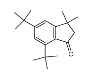 5,7-di-tert-butyl-3,3-dimethyl-1-indanone结构式