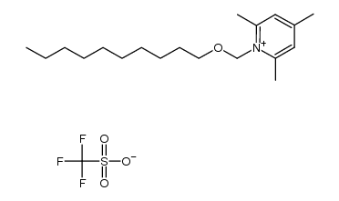 1-((decyloxy)methyl)-2,4,6-trimethylpyridin-1-ium trifluoromethanesulfonate Structure