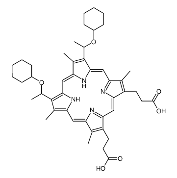 hematoporphyrin dicyclohexanyl ether Structure