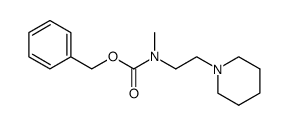 benzyl methyl(2-piperidin-1-ylethyl)carbamate Structure