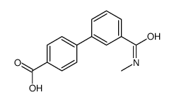 4-[3-(methylcarbamoyl)phenyl]benzoic acid Structure