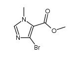 Methyl 1-methyl-4-bromo-5-imidazolecarboxylate structure