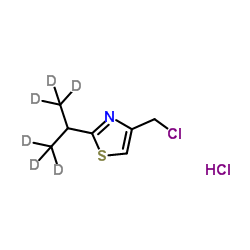 4-(Chloromethyl)-2-[(1,1,1,3,3,3-2H6)-2-propanyl]-1,3-thiazole hydrochloride (1:1)结构式