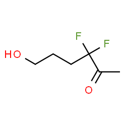 2-Hexanone,3,3-difluoro-6-hydroxy-结构式