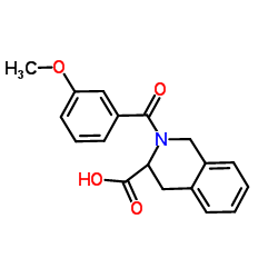 2-(3-Methoxybenzoyl)-1,2,3,4-tetrahydro-3-isoquinolinecarboxylic acid picture