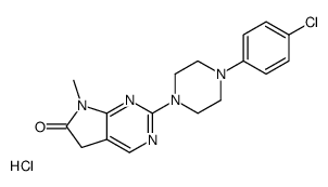 2-[4-(4-chlorophenyl)piperazin-1-yl]-7-methyl-5H-pyrrolo[2,3-d]pyrimidin-6-one,hydrochloride Structure