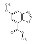 Methyl 5-methoxy-1,3-benzoxazole-7-carboxylate Structure