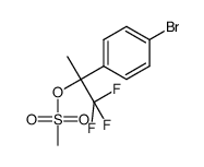 2-(4-bromophenyl)-1,1,1-trifluoropropan-2-yl Methanesulfonate Structure