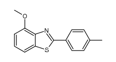 4-methoxy-2-(4-methylphenyl)benzothiazole Structure