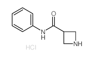 Azetidine-3-carboxylic acid (3-methoxy-phenyl)-amide hydrochloride结构式