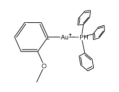 2-methoxyphenyl(triphenylphosphine)gold(I)结构式