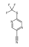 5-[(Trifluoromethyl)sulfanyl]-2-pyrazinecarbonitrile结构式