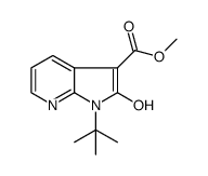 methyl 1-tert-butyl-2-hydroxy-1H-pyrrolo[2,3-b]pyridine-3-carboxylate结构式