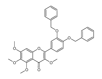 2-(3,4-bis(benzyloxy)phenyl)-3,5,6,7-tetramethoxy-4H-chromen-4-one Structure