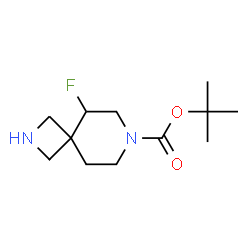 tert-butyl 5-fluoro-2,7-diazaspiro[3.5]nonane-7-carboxylate structure